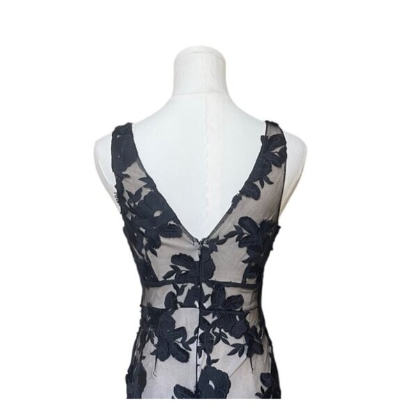 Black Swan Y2K Lace Mini Dress XS Babydoll Coquette V Neck Cocktail Party Floral - Picture 8 of 12